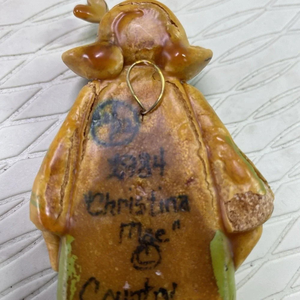 1984 ORIGINAL Christina Mae Risley Resin Figurine Ornament Country Gallery 4